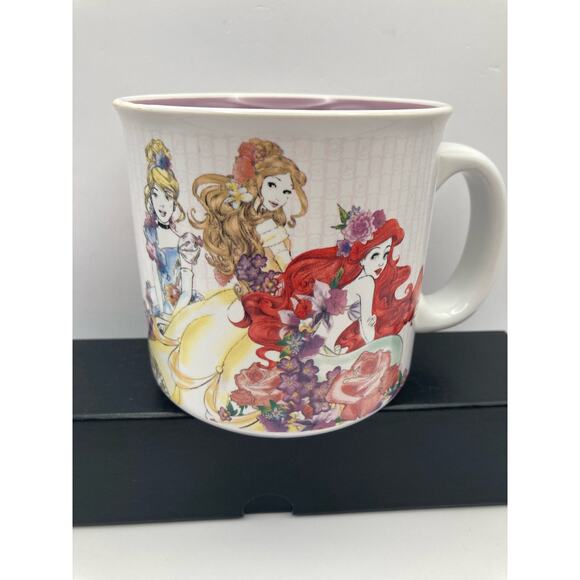 Porcelain Disney Ariel -Cinderella -Belle Coffee/ Tea Mug 20 oz Hard to Find - Picture 2 of 4